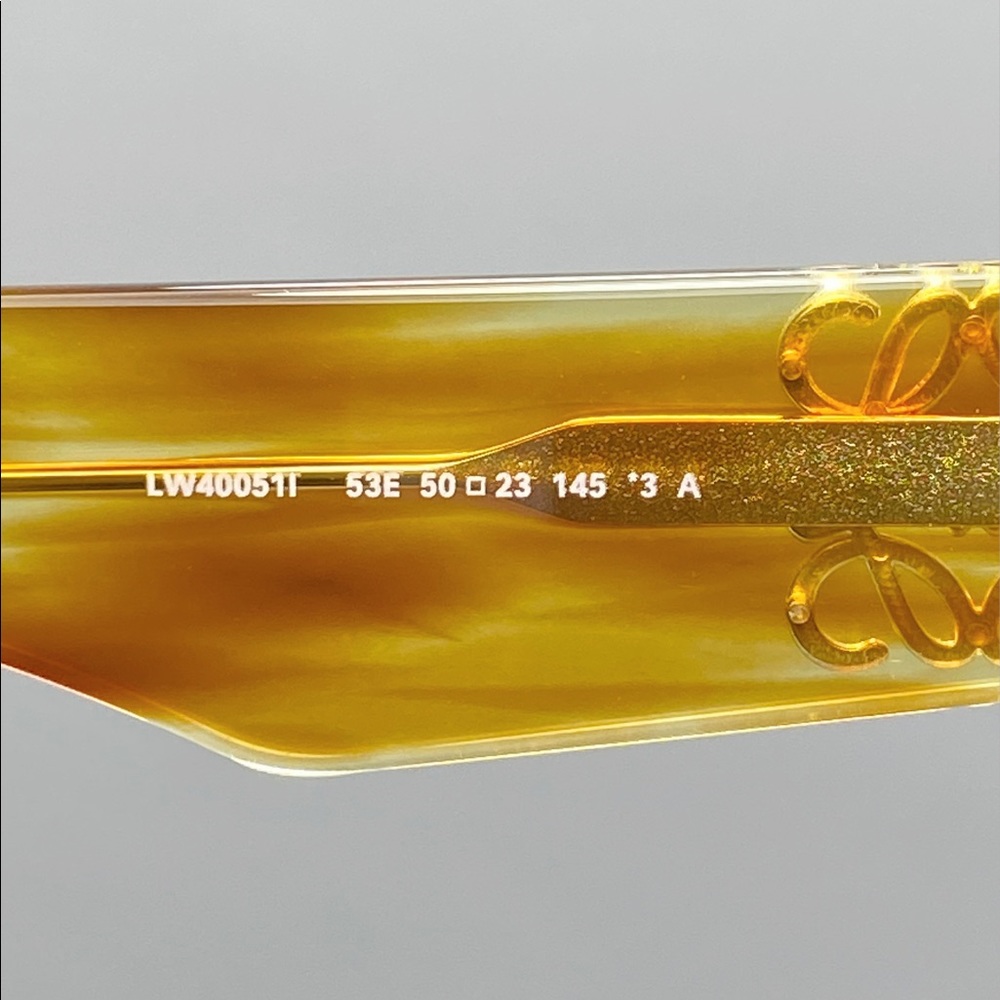 Loewe Amber Tortoiseshell Round Sunglasses with Gold Anagram Detail - Picture 6 of 12